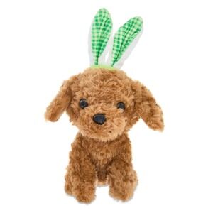 Way To Celebrate Small Doodle Dog Plush Bunny Ears Easter Stuffed Animal NWT
